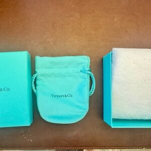 Tiffany & Co. Turquoise Pouch and Box Set